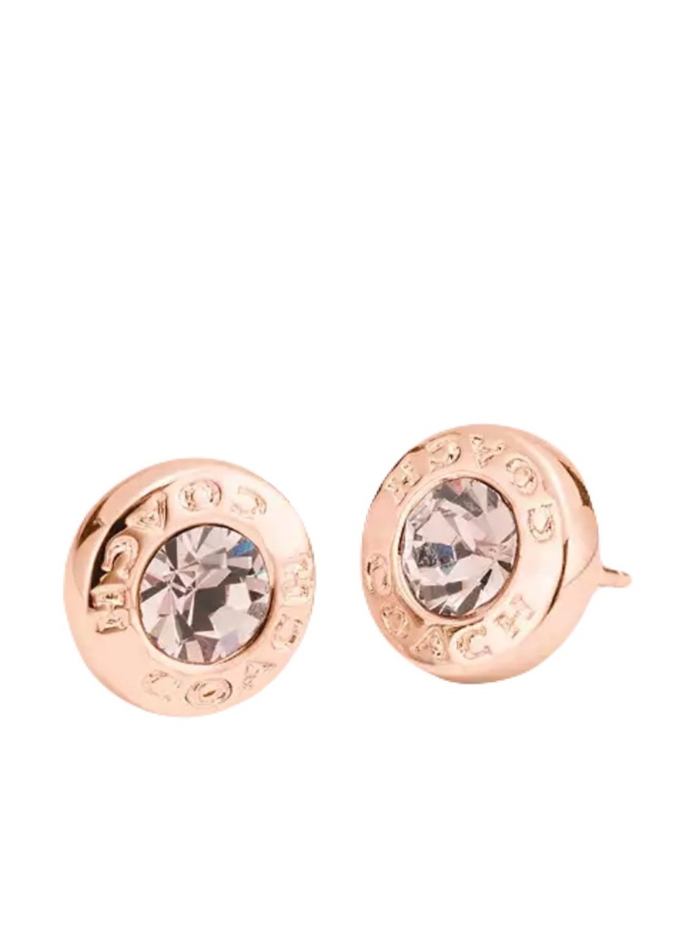 Open Circle Stone Stud
Earrings